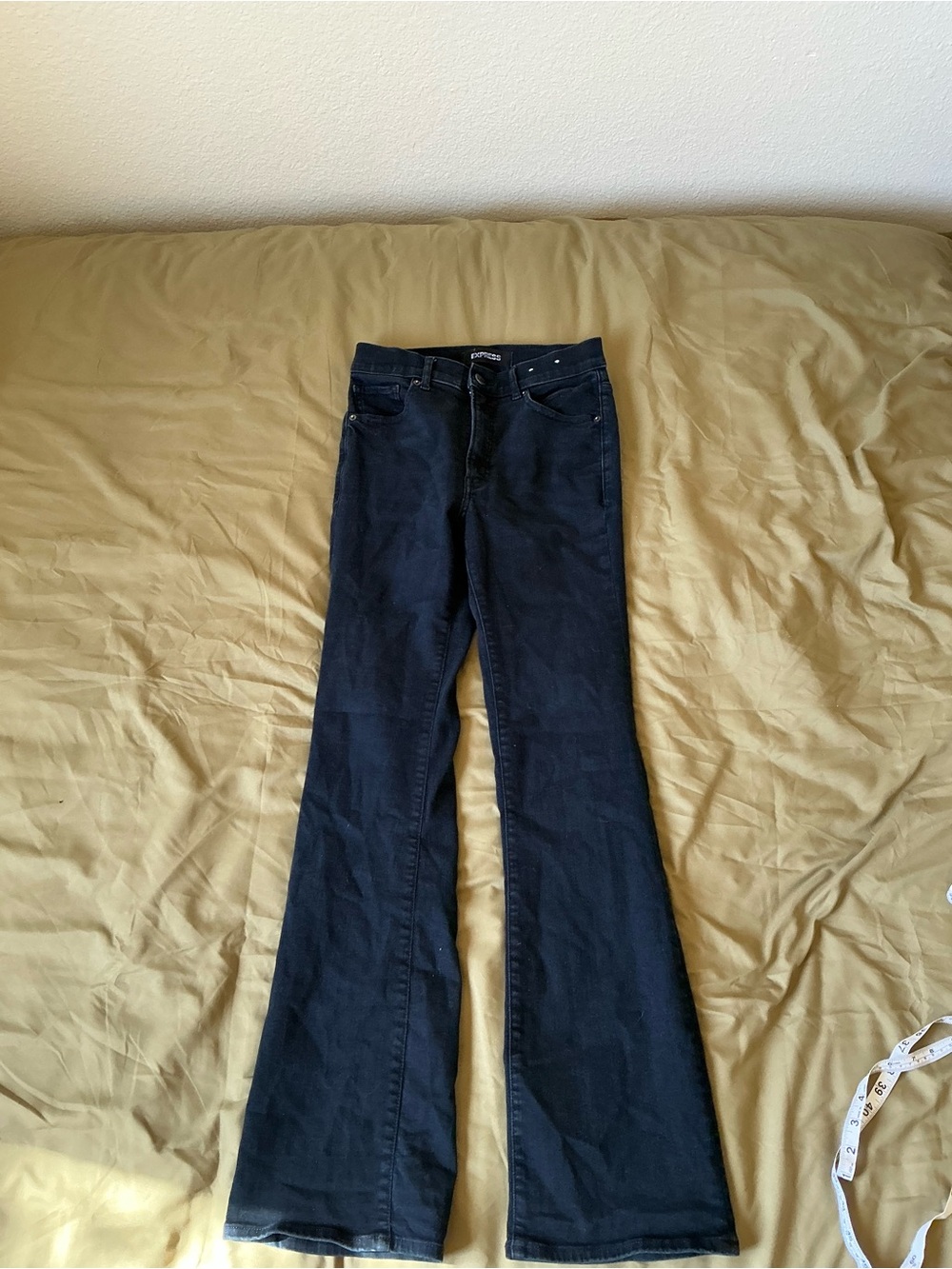 Express Dark Blue Boot-Cut Jeans